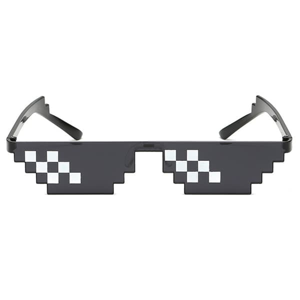 Sorte Thug Life Briller Meme Solbriller Pixel Sort