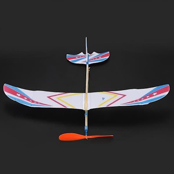 4x Elastisk Gummibåndsdrevet DIY Skumflymodel Sæt Fly Pædagogisk Legetøj