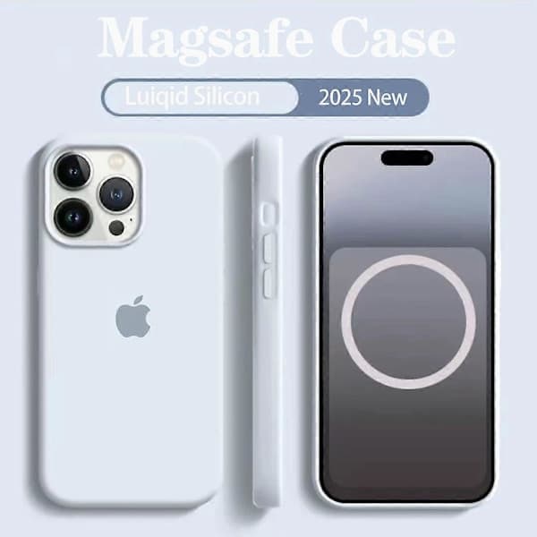 MagSafe flydende silikone iPhone-etui blødt magnetisk cover trådløs opladning til iPhone 14 Pro sort sort til iPhone 14 Pro Black For iPhone 14 Pro