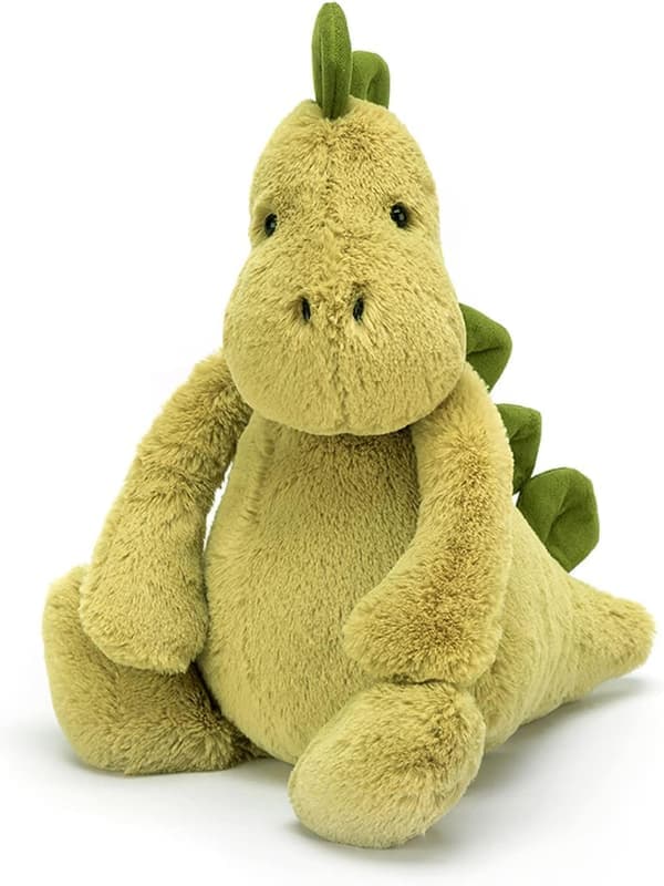Jellycat Bashful Dino - Blødt legetøj, Medium 23 cm Dinosaur Plyslegetøj, Klassisk gave til børn Medium Medium 30cm