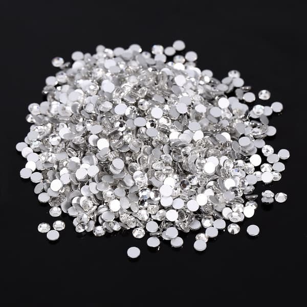 1440 stk/pose flat bakside neglekrystall diamant neglekunst krystall DIY dekorasjon (3MM)