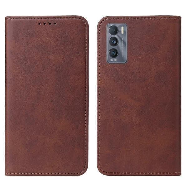 Magnetisk PU-læderetui til Realme GT Master Brown