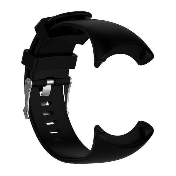 Silikoninen korvaushihna Suunto Core All Black -urheilukelloon, musta Black