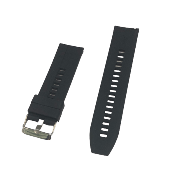 Silikone armbånd 22 mm Sort Huawei Watch GT2/GT3 Sort