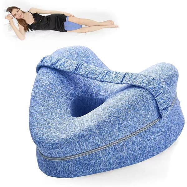 2026 Ny Superbekväm Sidoliggande Knäkudde, Ortopedisk Kudde i Memory Foam blå blue