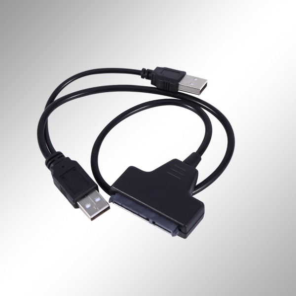 SATA 7 + 15 22 Pin to USB 2.0 -kaapelisovitin 2,55 HDD -kiintolevyasemalle USB power