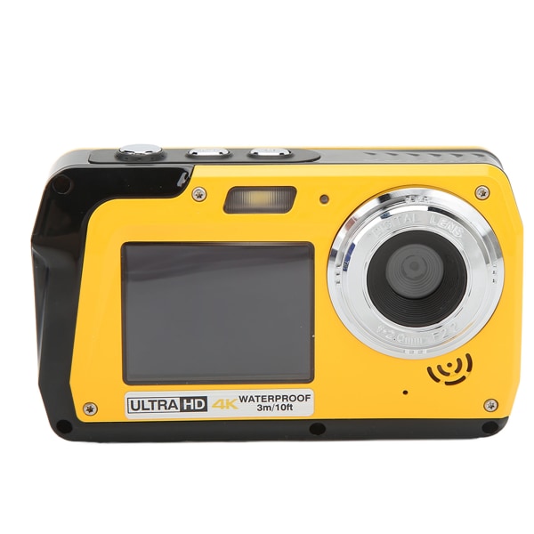 4K 56 MP digitalkamera med dobbel skjerm 18X digital zoom 10 fot vanntett undervannsvideokamera for utendørs