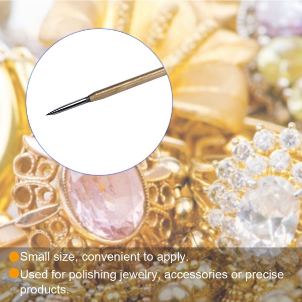Smykkepoleringsværktøj, tilbehør Stålpuder til Guld Sølv Platin (3 mm)
