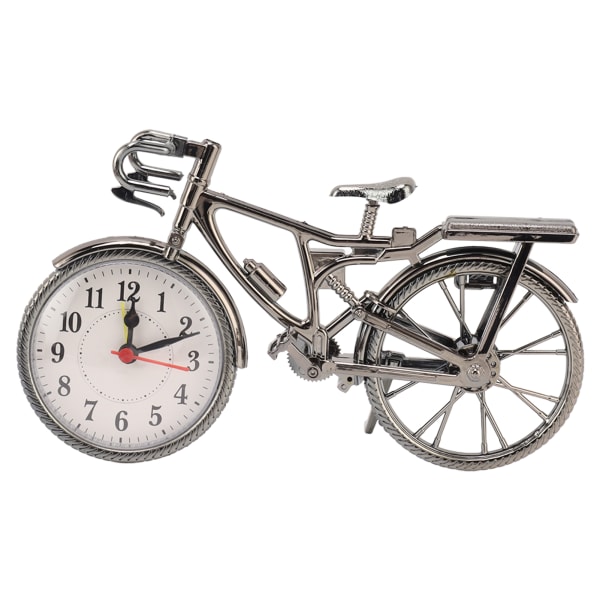 Cykelklocka Naturtrogen vintage dekorativ prydnad Kompakt bordsväckarklocka för hemmets sovsal