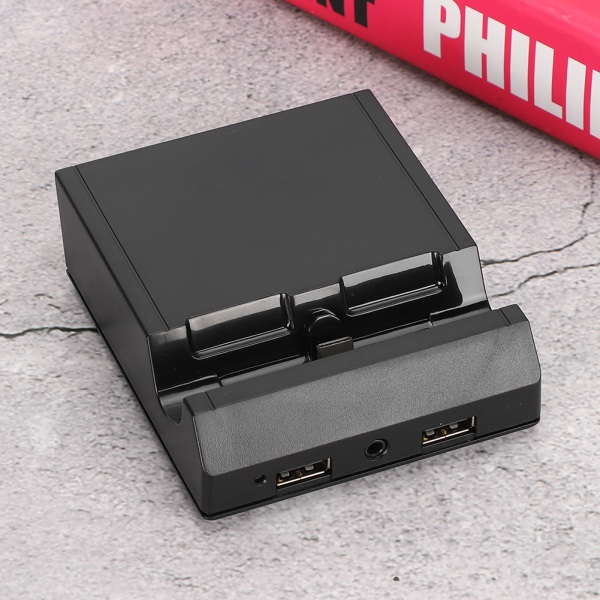 HDMI Bärbar Laddningsdocka Base Bordsladdare för Switch/Lite med hörlursgränssnitt