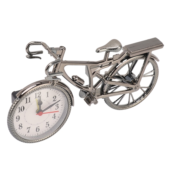 Cykelklocka Naturtrogen vintage dekorativ prydnad Kompakt bordsväckarklocka för hemmets sovsal