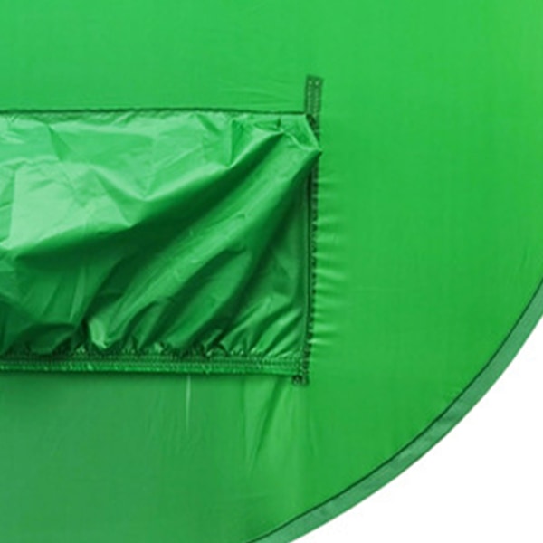 142 cm rund grøn skærm baggrund Bærbar grøn skærm stol baggrund til videochat Videokonferencespil Enkeltlag L størrelse