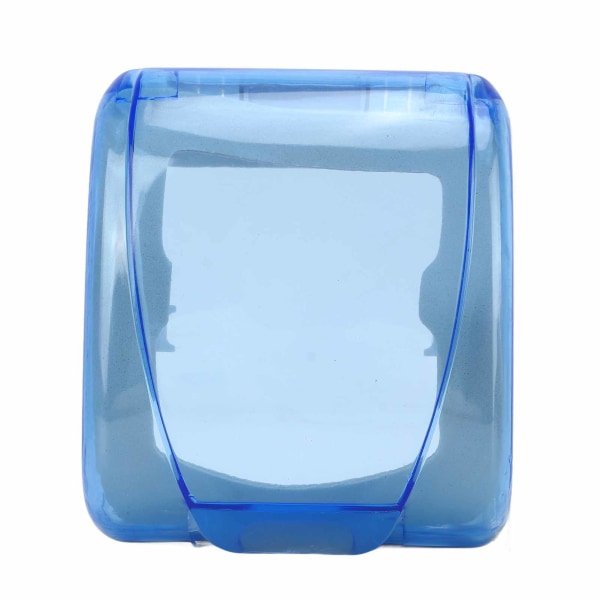 Universal 86 Type Socket Waterproof Box Läpinäkyvä seinäkytkimen suojakotelo kylpyhuoneen siniselle