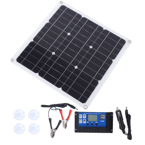 30W Solar Panel Kit Dual USB DC Output Solceller 100A controller til bilbatteri båd