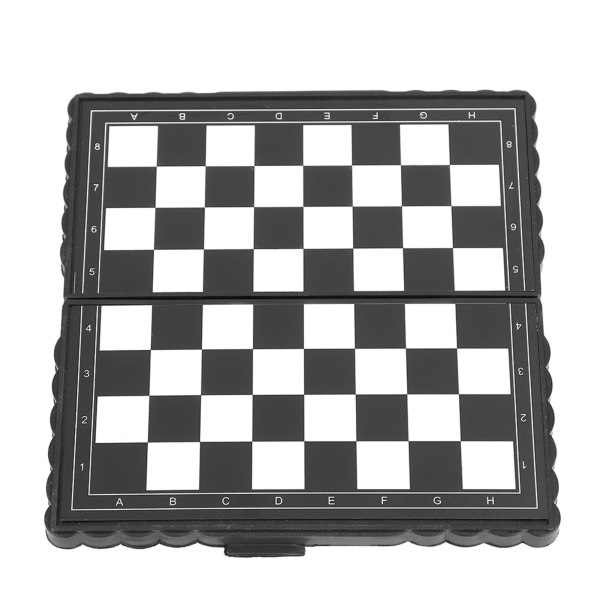 Bærbart sammenleggbart sjakkbrett i plast Magnetisk sjakkspill for familieaktiviteter