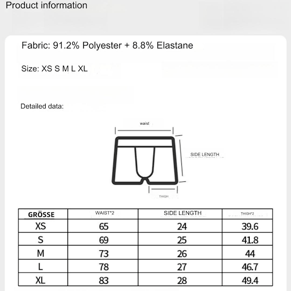 Miesten bokserit, tyylikkäät löysät miesten alusvaatteet, viileä kosketus, joustavat ja mukavat miesten alusvaatteet 4-pakkauksessa 4 colors XS