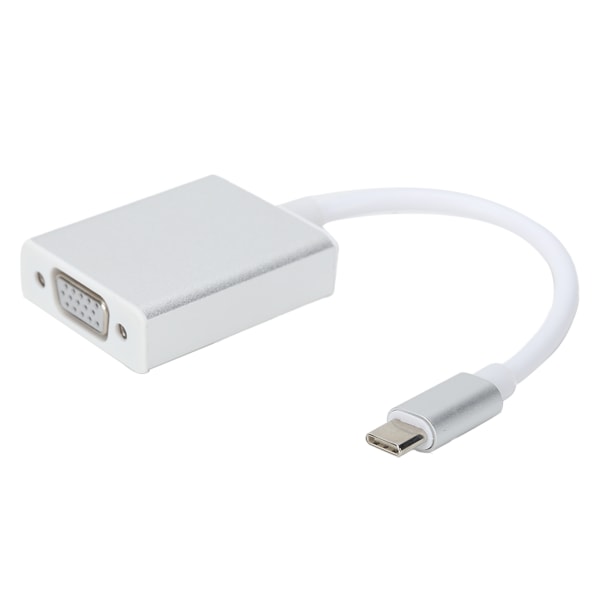 TypeC til VGA-adapter Sølv Kompakt han-til-hun-konverter kompatibel til OS X