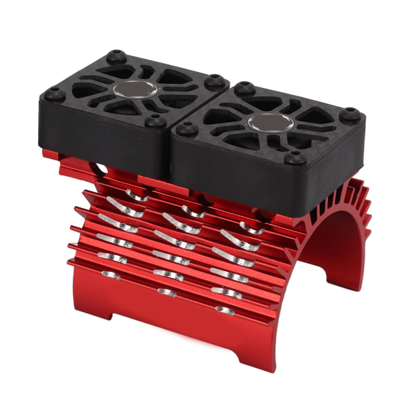 40‑42 mm børsteløs motorkjølevifte Dobbelmotor kjøleribbe radiator for 1/8 fjernkontroll CarRed