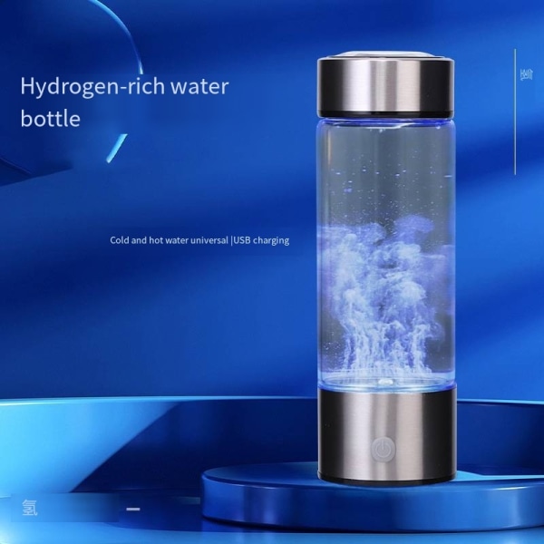 2024 Hydrogen vandflaske med høj borosilikatelektrolyse - Drik til alles sundhed, 420ml