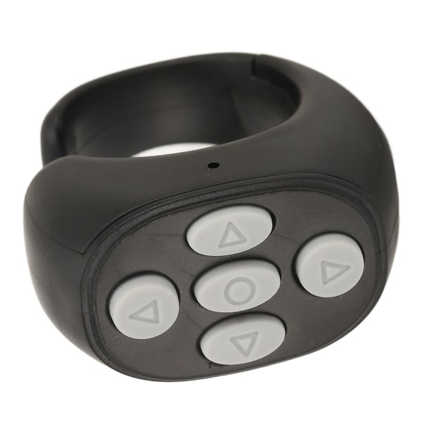 Bluetooth-fjernkontroll Multifunksjonsringdesign Trådløs telefon Selfie-utløser for Home Black