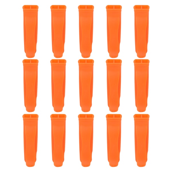15 st PP plast ljus orange utomhus nödsituation överlevnad varning Säkerhet Räddning Sport Lekplats Snabb visselpipa
