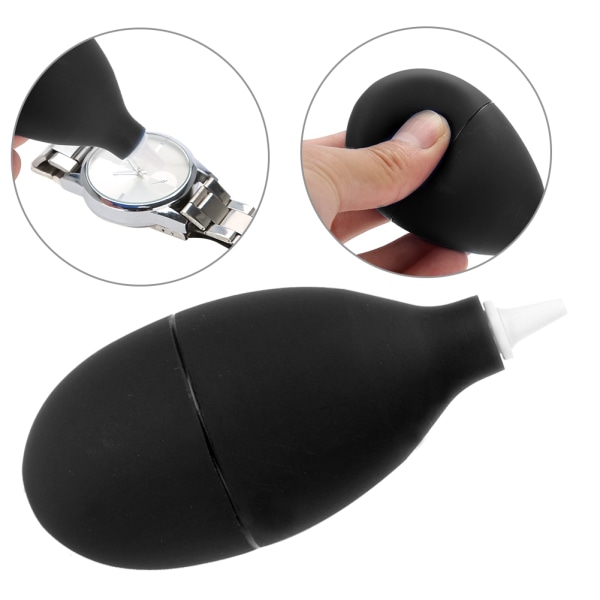 Støvblåserpumperenseverktøy for kameraklokketelefon Tastaturrengjøring av linsefilter (svart)