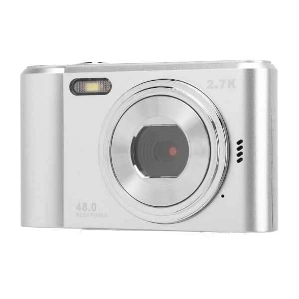 2,4 tommer digitalkamera 48MP 1080P 8X Zoom Selfie Anti Shaking-kamera for tenåringer Studenter Gutter Jenter Seniorer