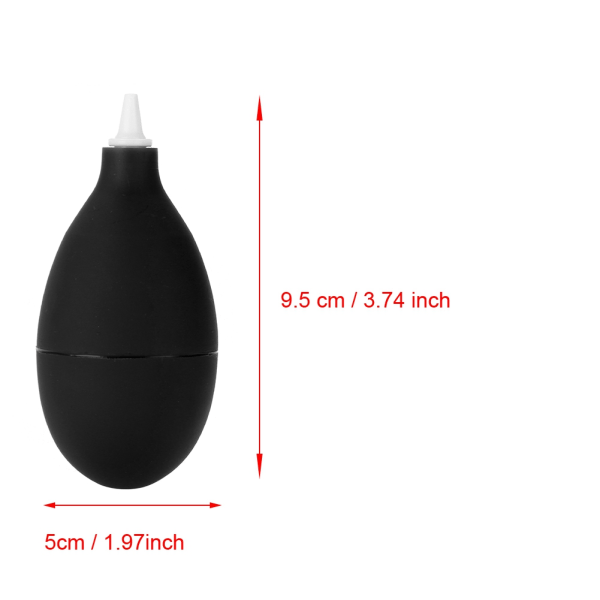 Støvblæserpumpe renseværktøj til kameraurtelefon Tastatur Rengøring af linsefilter (sort)