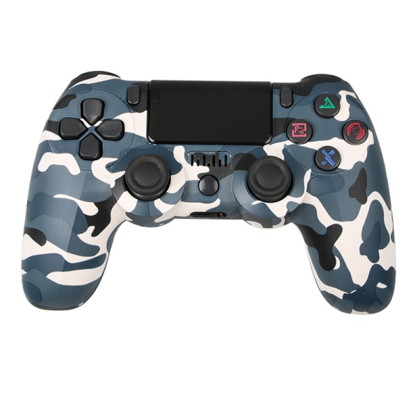 PS4 trådløs Bluetooth-controller 4. generations controller med lys bjælke-camouflage blå