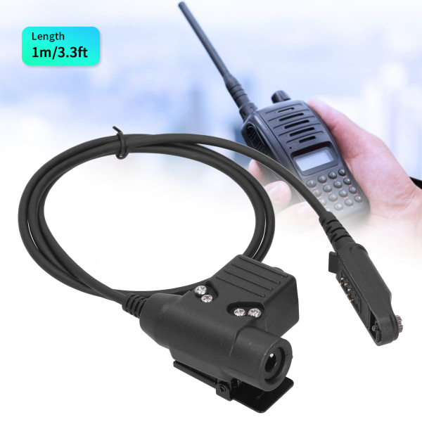 U94 PTT Kabelstik Headset Adapter Passer til Baofeng UV9R/UV9RPLUS/UVXS Walkie Talkie
