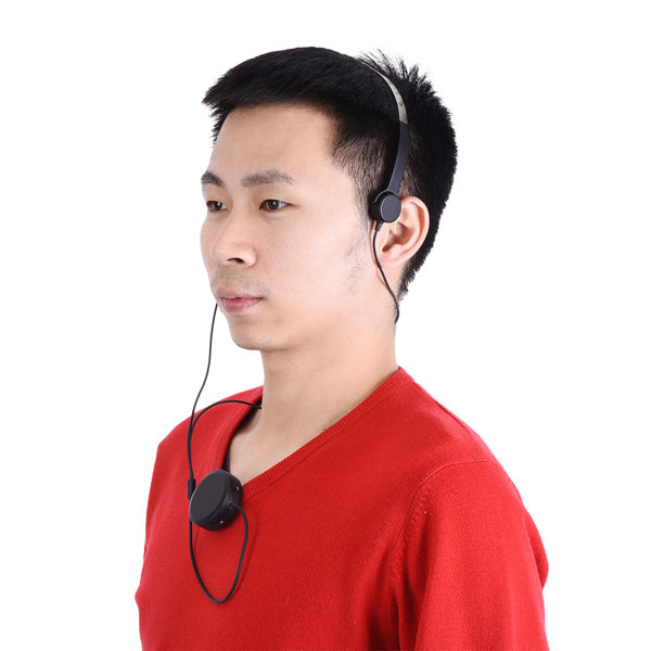 Benledningsheadset Hörapparater Hörlurar Audiphone AUX IN för hörselsvårigheter