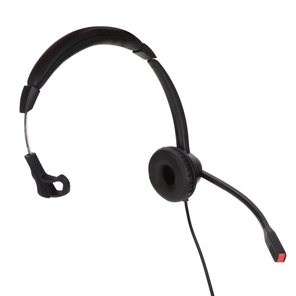 Telefon Headset Højttaler Lydstyrke Justering Mikrofon Mute Monaural RJ9 Business Headset Sort