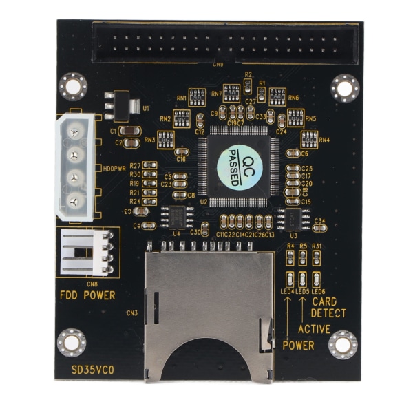 SD til 3,5 tommer IDE SD/SDHC/SDXC/MMC minnekort til IDE 40-pins hannadapter