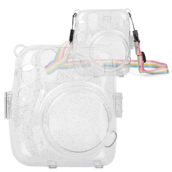 PVC-kamerabeskyttelsescover Cover Shell Ridsesikker antifald til Instant Camera mini11 (gennemsigtig)