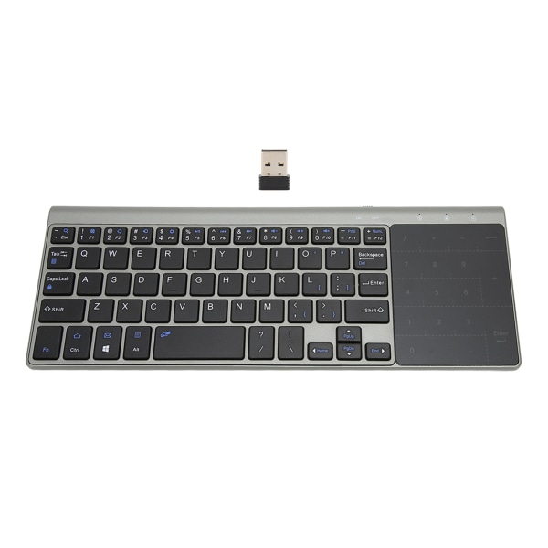 2,4G trådløst tastatur Touchpad 2 i 1 bærbart trådløst tastatur med følsom touchpad til IOS til Windows til Android