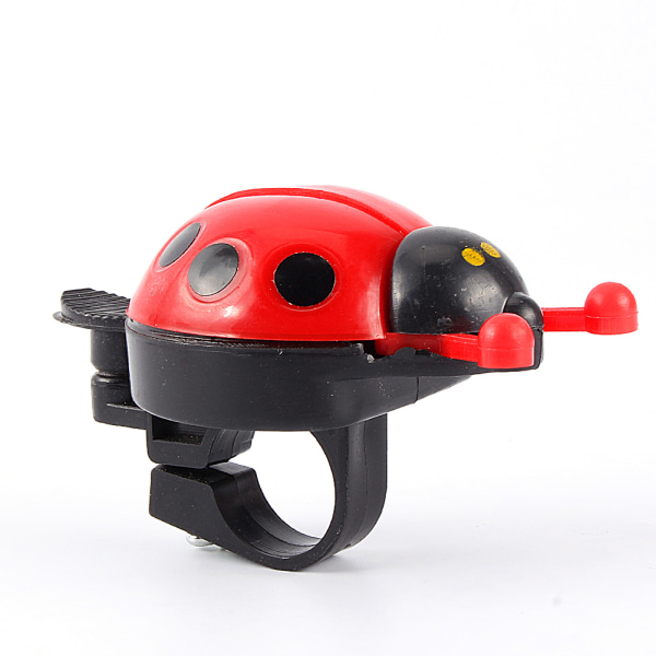 Barnesykkelklokkering Ladybug Bike Bell Søt gave til barn utendørs moro (rød)