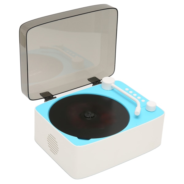 CD-spiller Mini Multifunksjonell Vintage Bluetooth-høyttaler CD-musikkspiller for Home Sky Blue