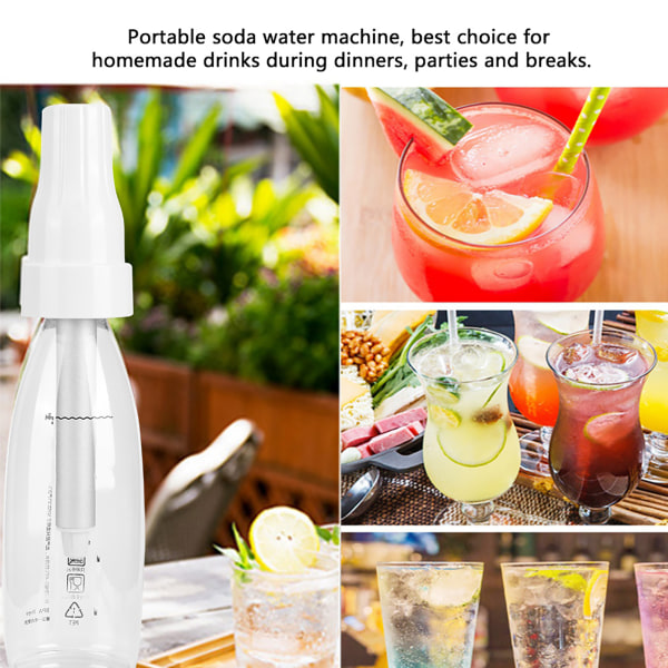 Husholdnings bærbare Bubble Sodavandsmaskine Hjemmelavet Carbonate Beverage Drink Maker