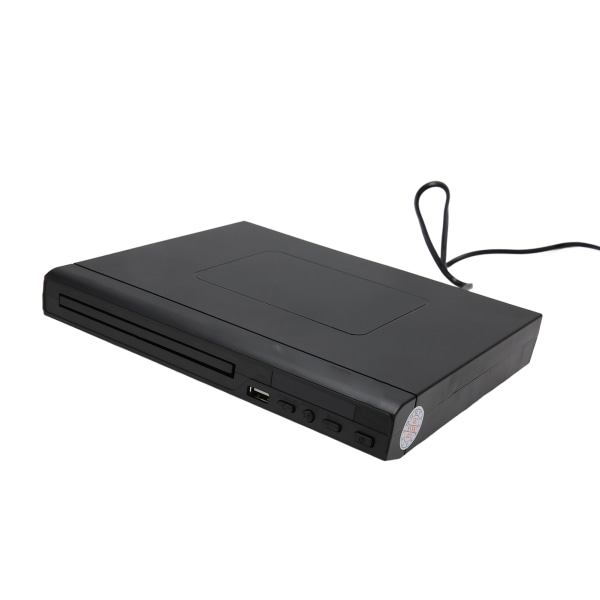 Mini HD DVD-spelare Inbyggd PAL NTSC USB 2.0-gränssnitt Fjärrkontroll Hem CD-spelare med RCA-kabel för TV 110‑240V EU-kontakt