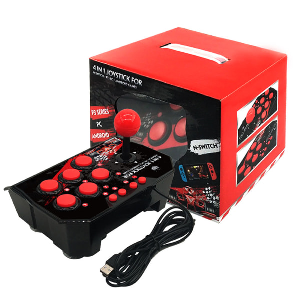 Switch arcade joystick NS konsoll spill joystick plug and play med burst switch joystick, egnet for alle typer spill