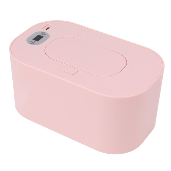 Baby Wipe Warmer USB Konstant Temperatur Bærbar Wipe Heater Temperaturjustering Warm Keeper Dispenser 5V Rosa
