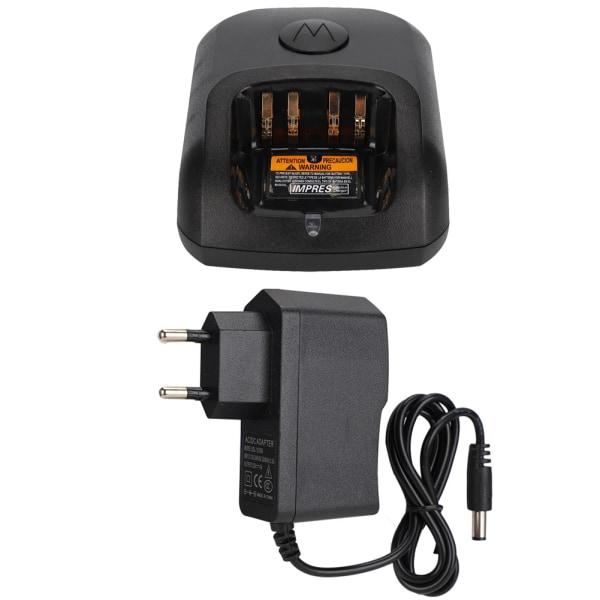 Walkie Talkie-lader 100-240V (EU-plugg) for Motorola XIR P8268 DP4400 DP4800 DP4801 DEP550