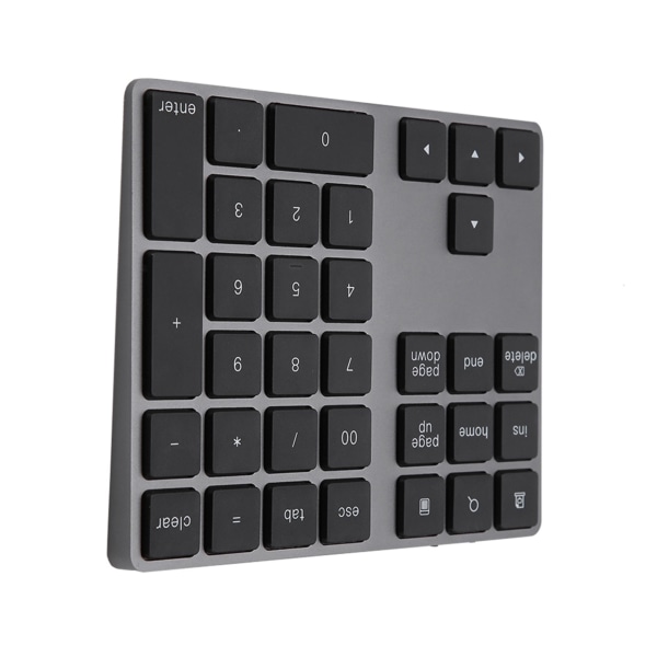 Svart 34 taster Mini Numpad Trådløst Bluetooth Numerisk Tastatur For Apple PC