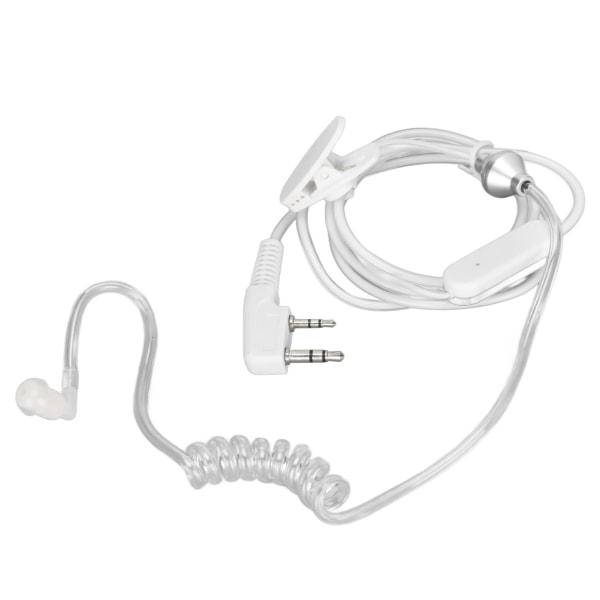 Acoustic Tube Headset 2 Pin Bekväm Clear Coil 2 Way Radio Hörsnäcka för Baofeng UV5R BF480 V7 V8