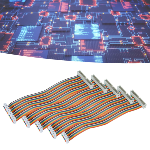 5 stk GPIO-kabel for Raspberry Pi hann til hunn 40 pins ledning datamaskintilbehør 20 cm hann til hunn