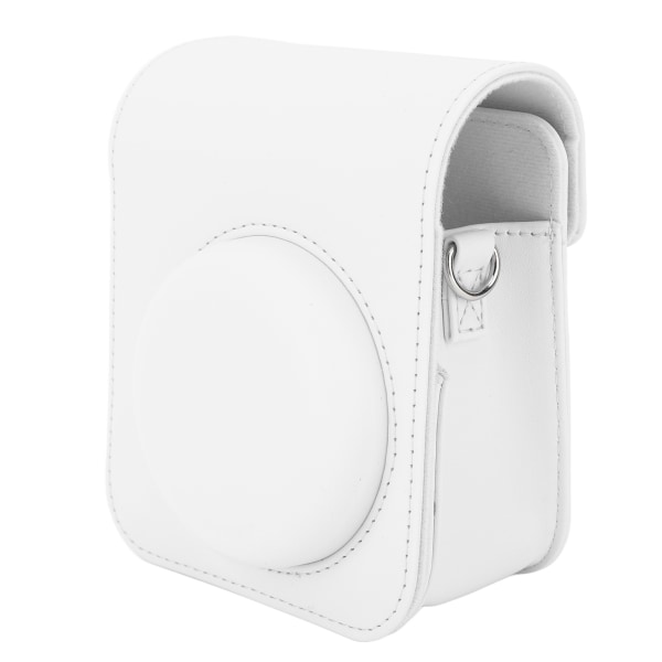 Mini Instant Camera Protective Bag PU-kamerataske med justerbar skulderrem til Fujifilm Instax Mini 12 Camera White
