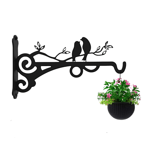 Multifunctional hanging basket, plant hanger, wall lantern hook suitable for garden plant lanterns and bird feeders 1pcs