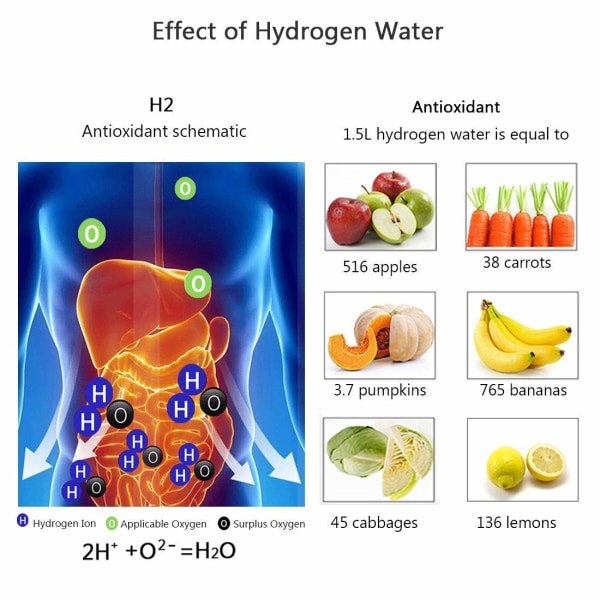 Hydrogen Generator Water Bottle, Real Molecular Hydrogen Rich Wat NY Kedel+
