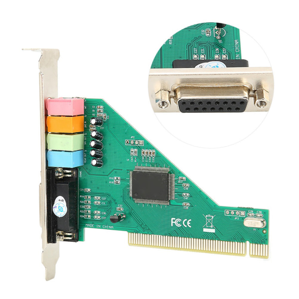 PCI Lydkort Channel 4.1 til Computer Desktop Intern Audio Karte Stereo Surround CMI8738