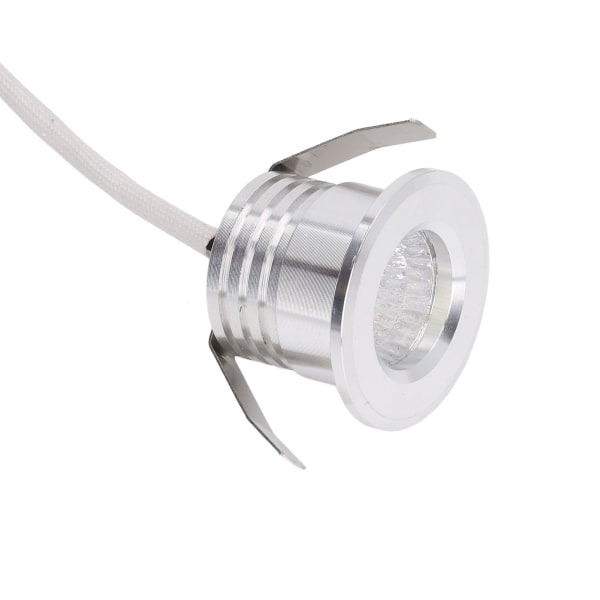 Mini innfelt COB-spotlight Stabil varmespredning LED-innfelt takspotlight 3W Sølvlampehus AC85‑265V Varmt hvitt lys 3000K